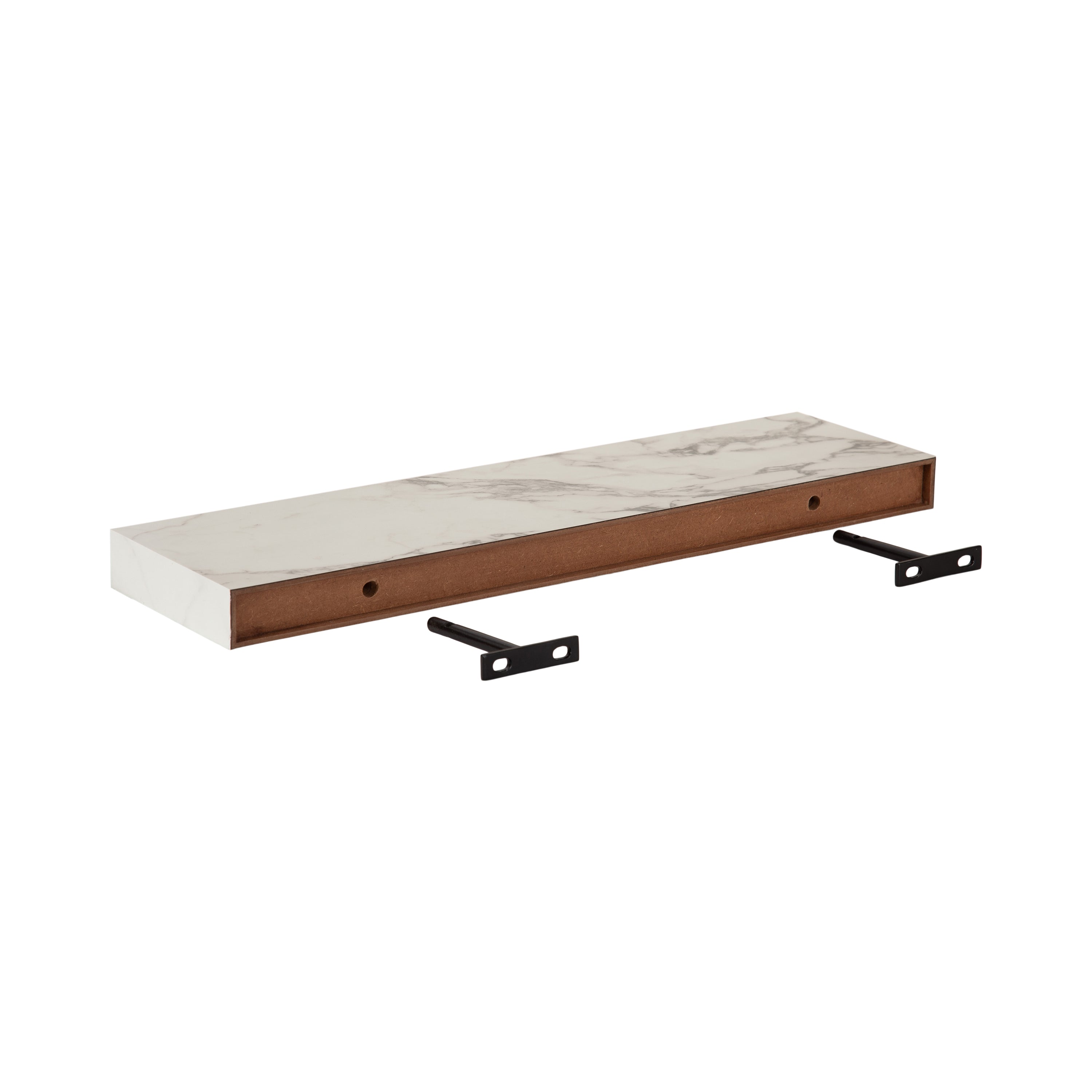 Floating Shelf 2 Piece 22 Inch White 4