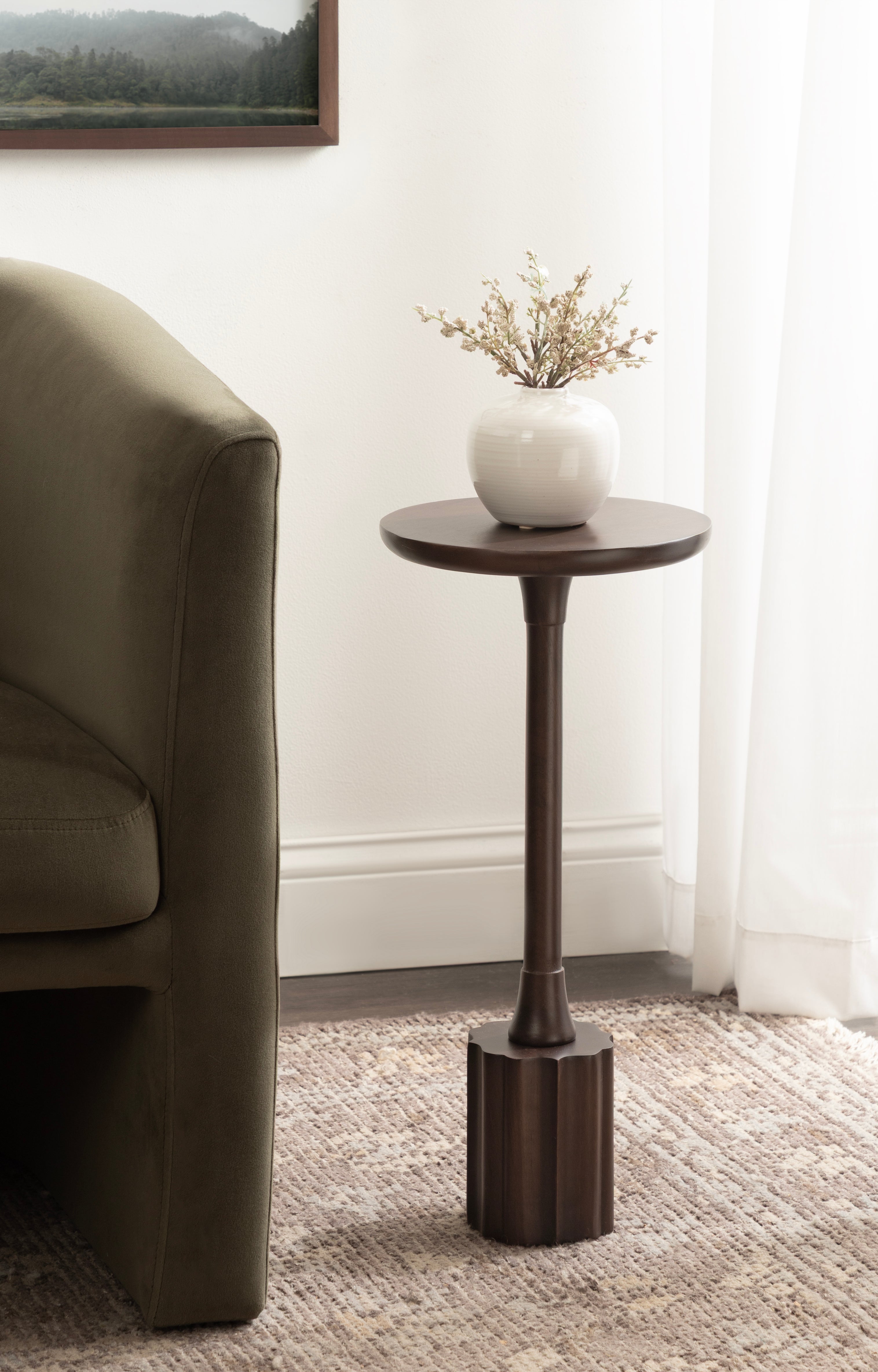 Drink Table Dark Brown 10x10x22 6