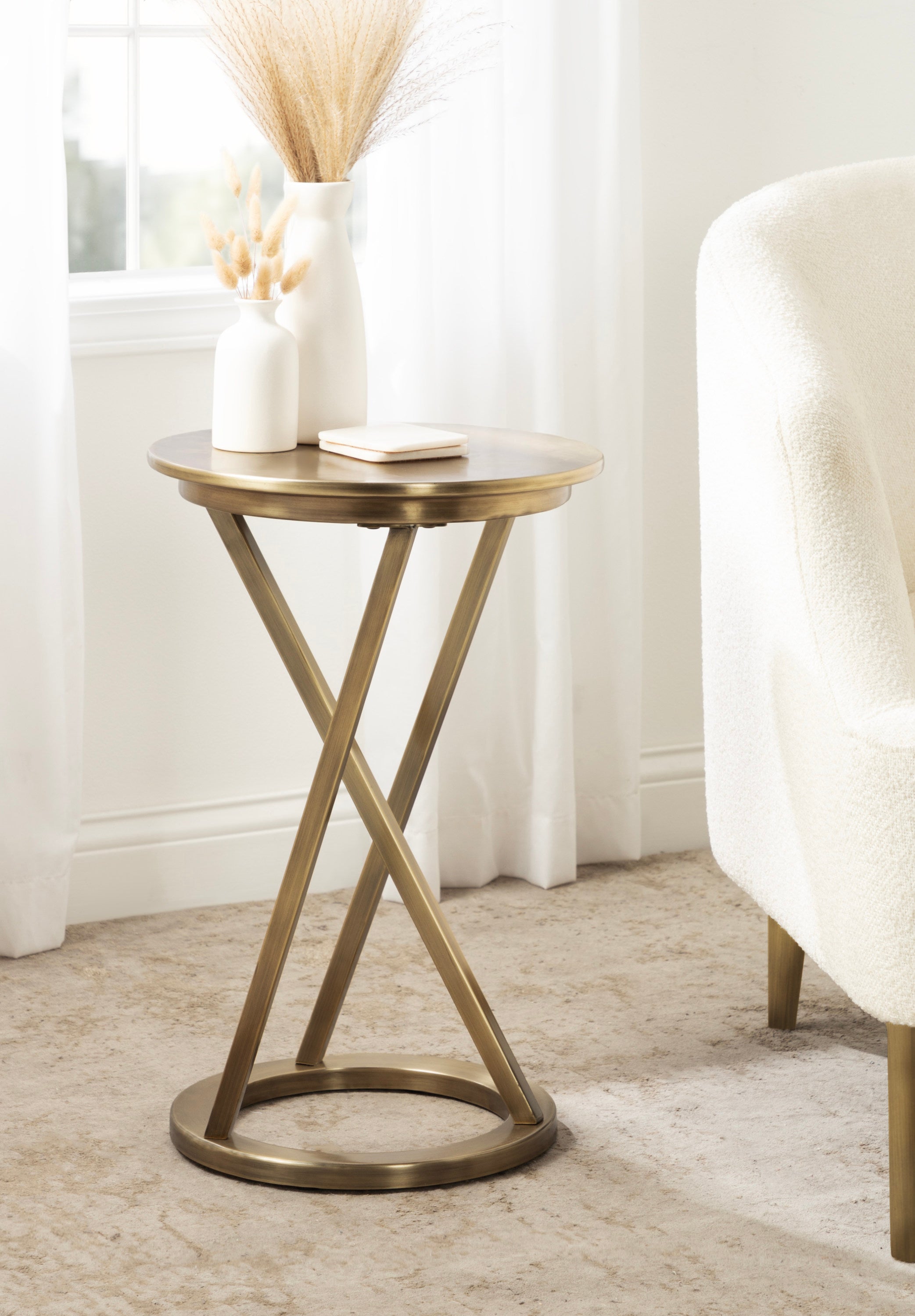 Side Table Gold 15x15x23 8