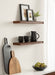 Floating Shelf Walnut Brown 2 Piece 24 inch 7