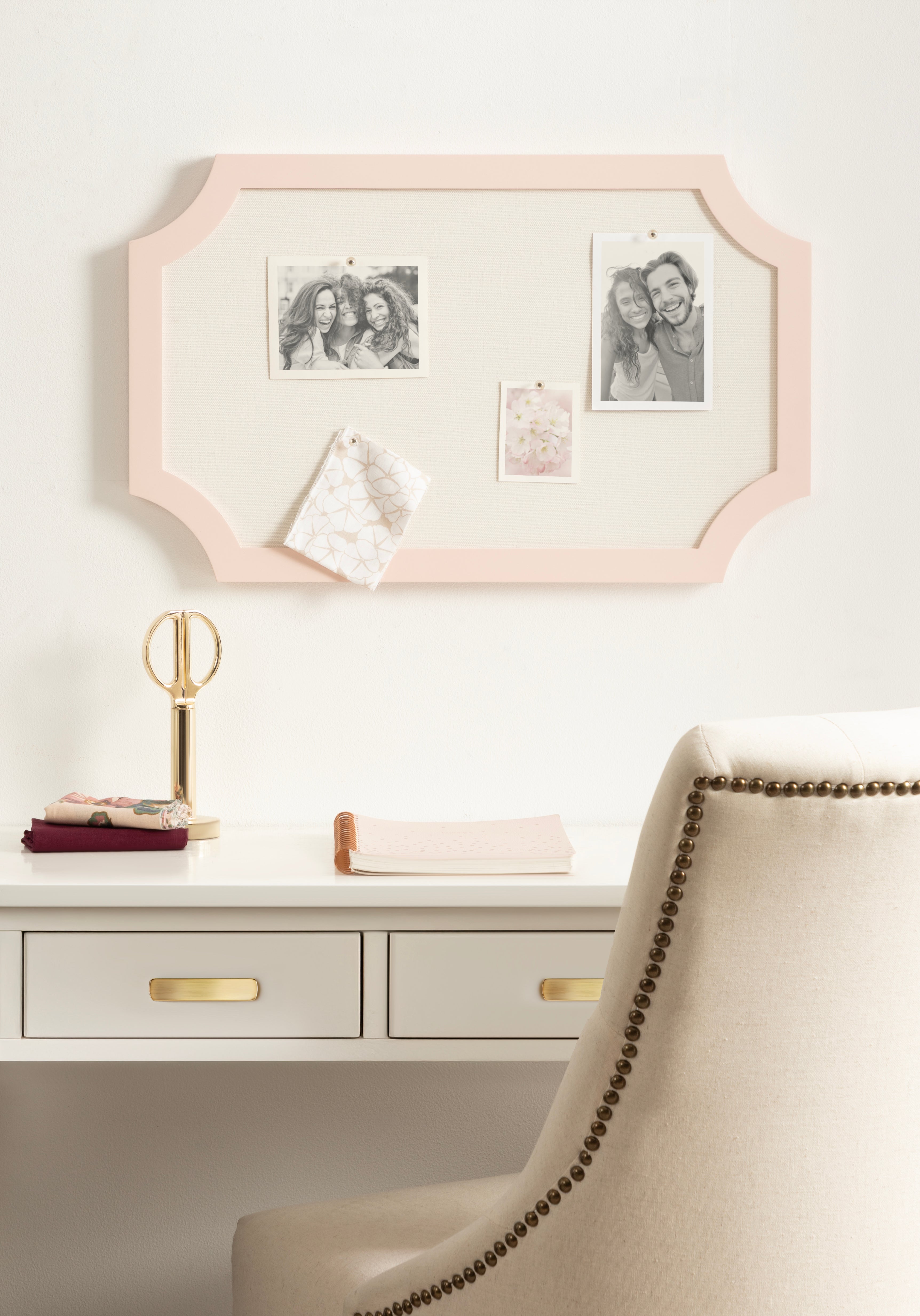 Holbrook Scalloped Rectangle Framed Pinboard
