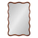 Scallop Mirror Dark Brown 24x36 5