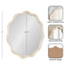 Scallop Mirror 32x32 White 2