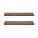 Floating Shelf Walnut Brown 2 Piece 24 Inch 5
