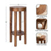 Side Table Walnut Brown 12x12x28 2