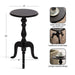 Side Table Black 16x16x26 2