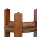 Side Table Walnut Brown 16x16x23 6