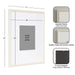 Wall Frame White 16x20 matted to 8x10 2