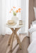 Side Table 20x20x24 White Natural 8