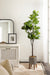 Faux Tree Pewter Rustic Brown 6.5' 7