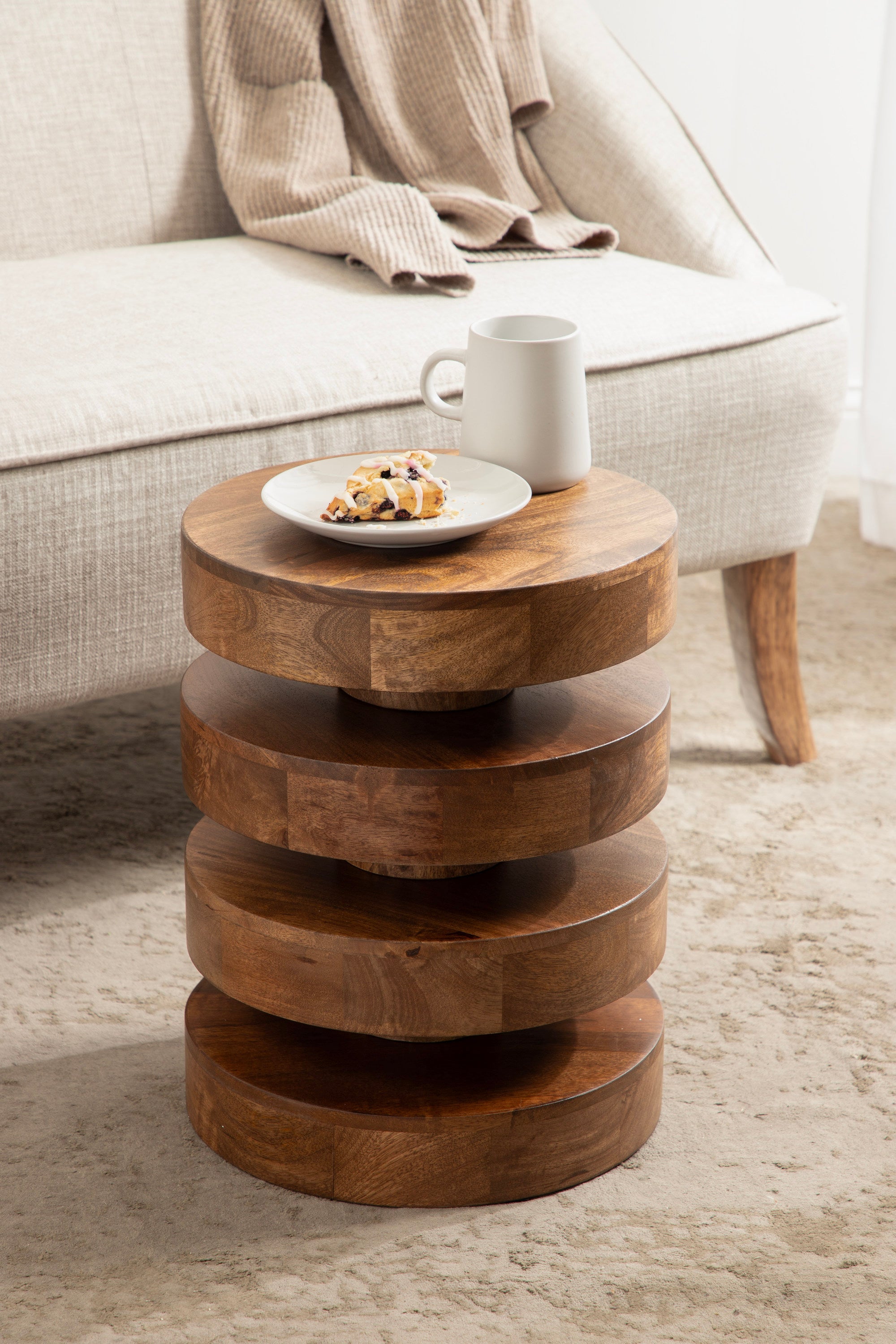 Omar Round Side Table