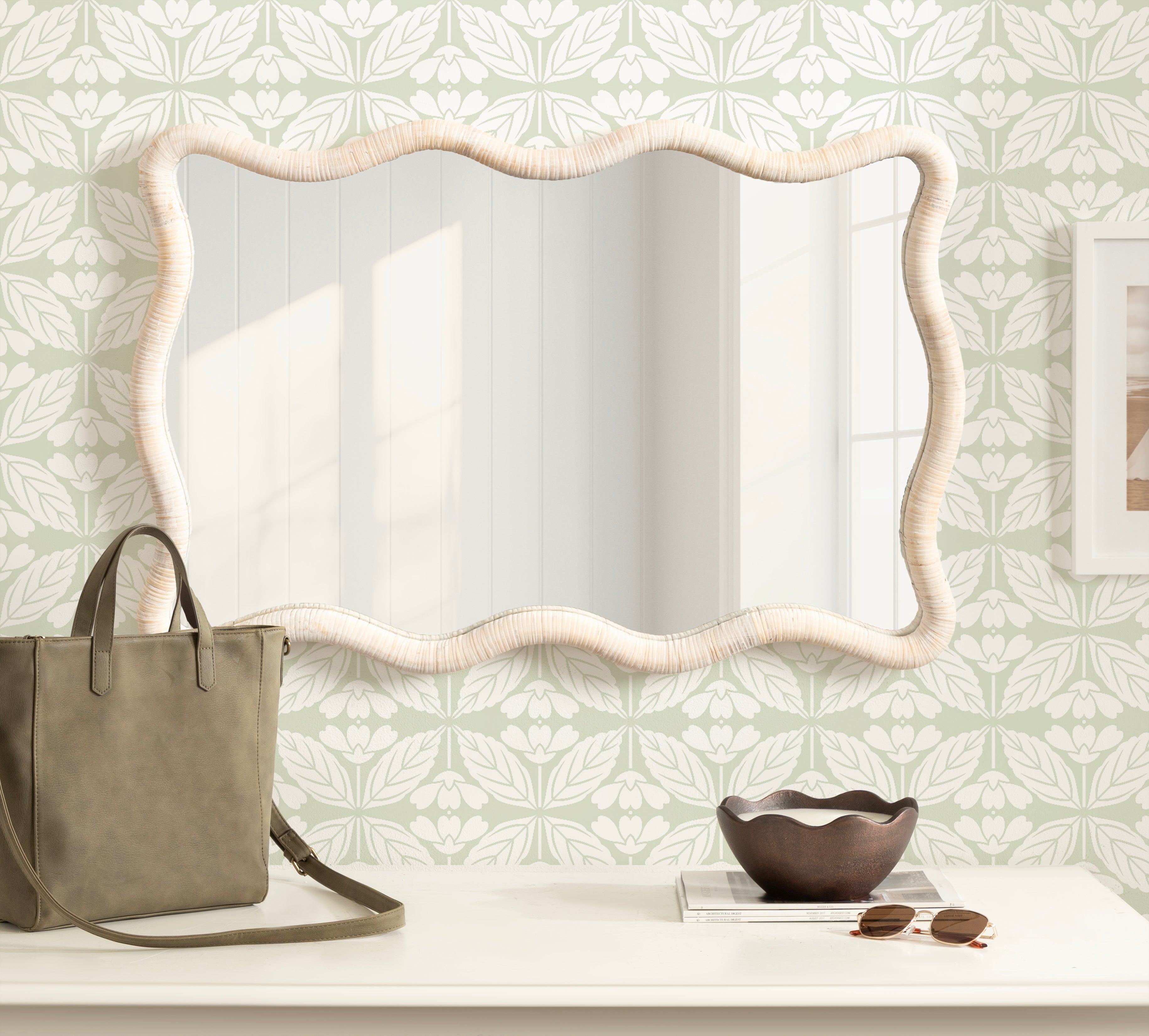 Rectangle Mirror 24x36 White 6