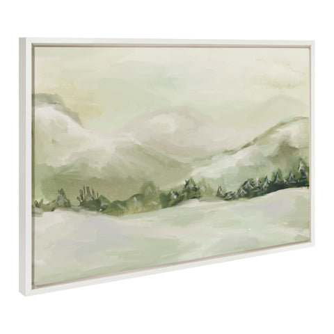 Sylvie Winter Landscape 3 Framed Canvas by Annie Quigley