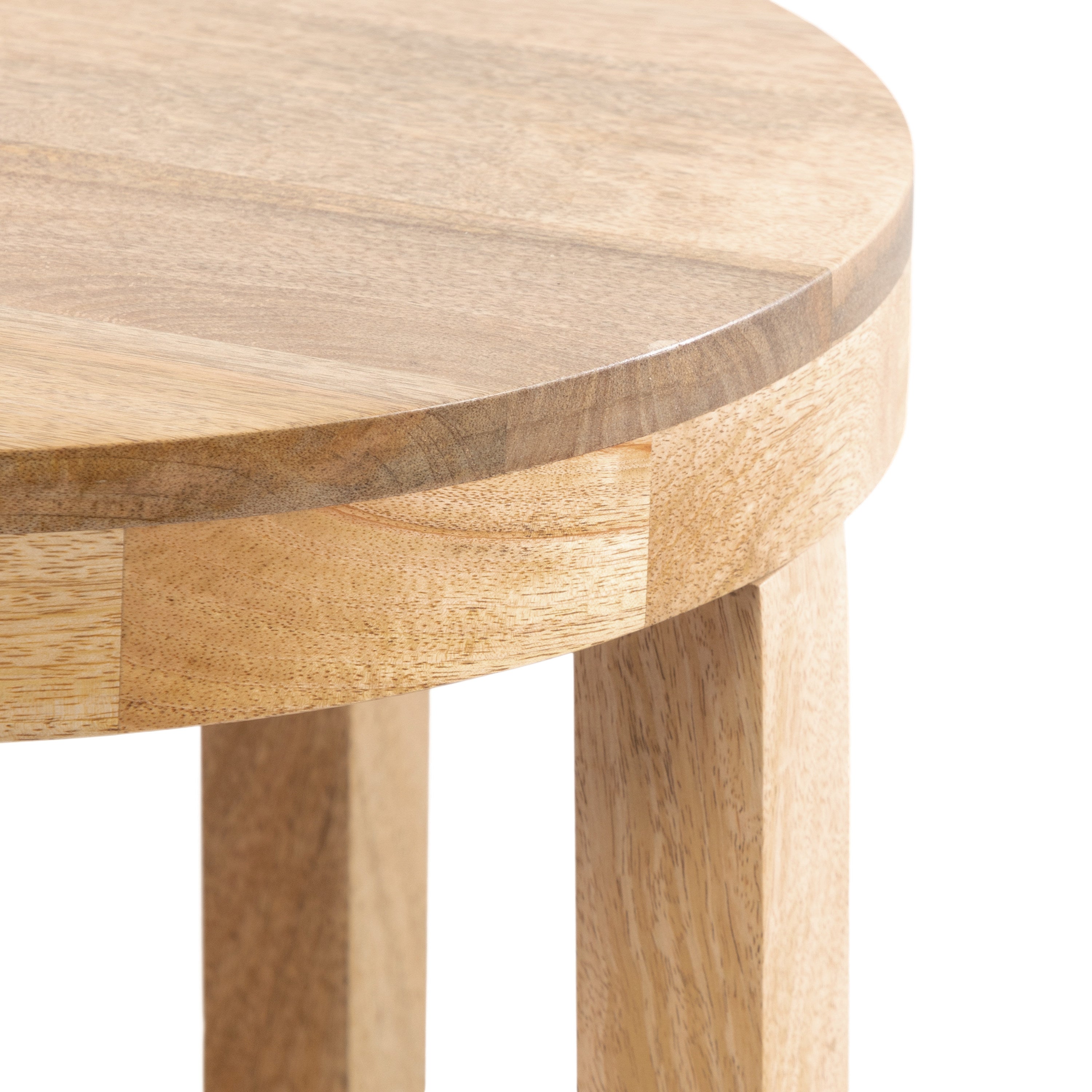 Talcott Round Wood Side Table