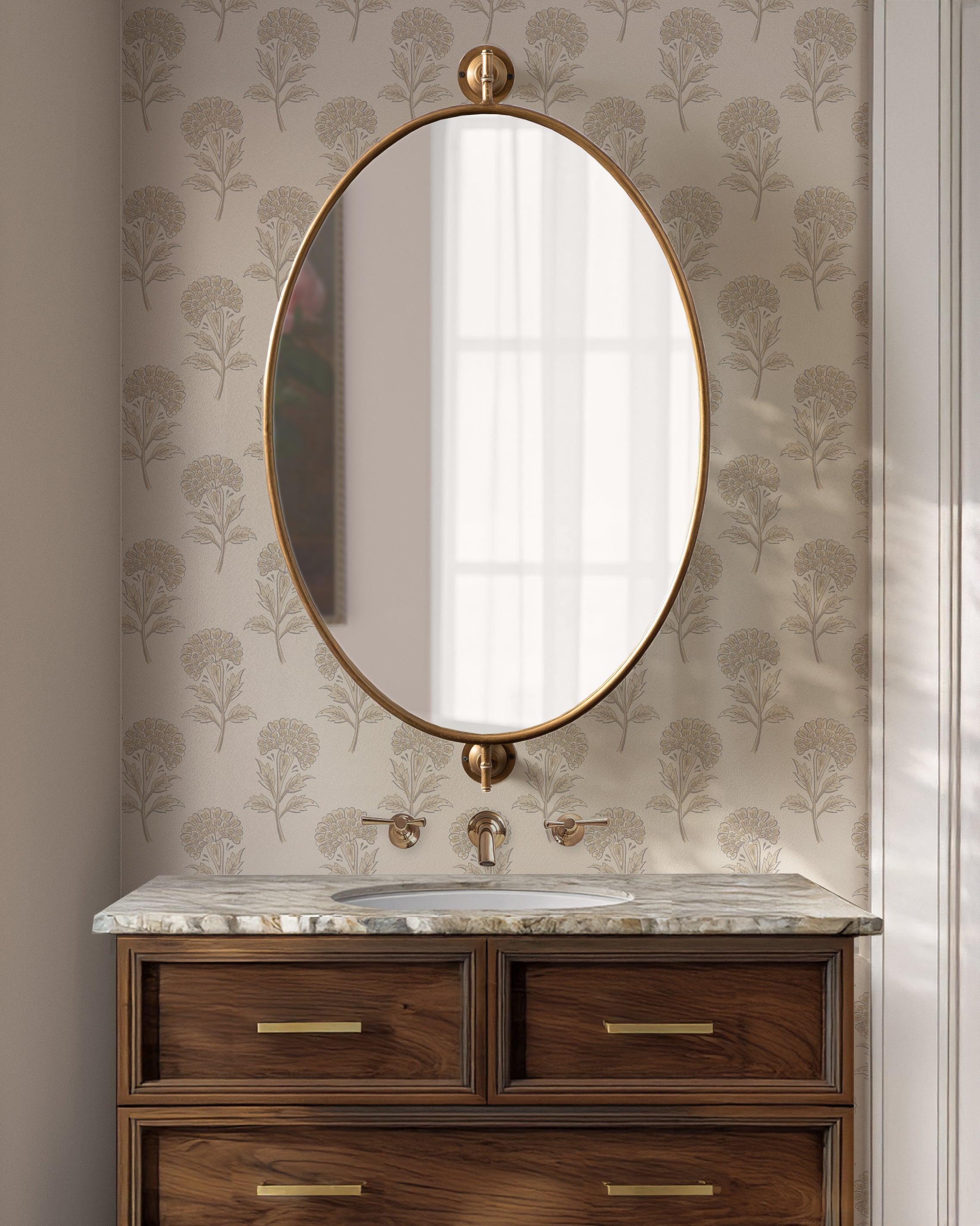 Functional Mirror 24x41 Gold 7