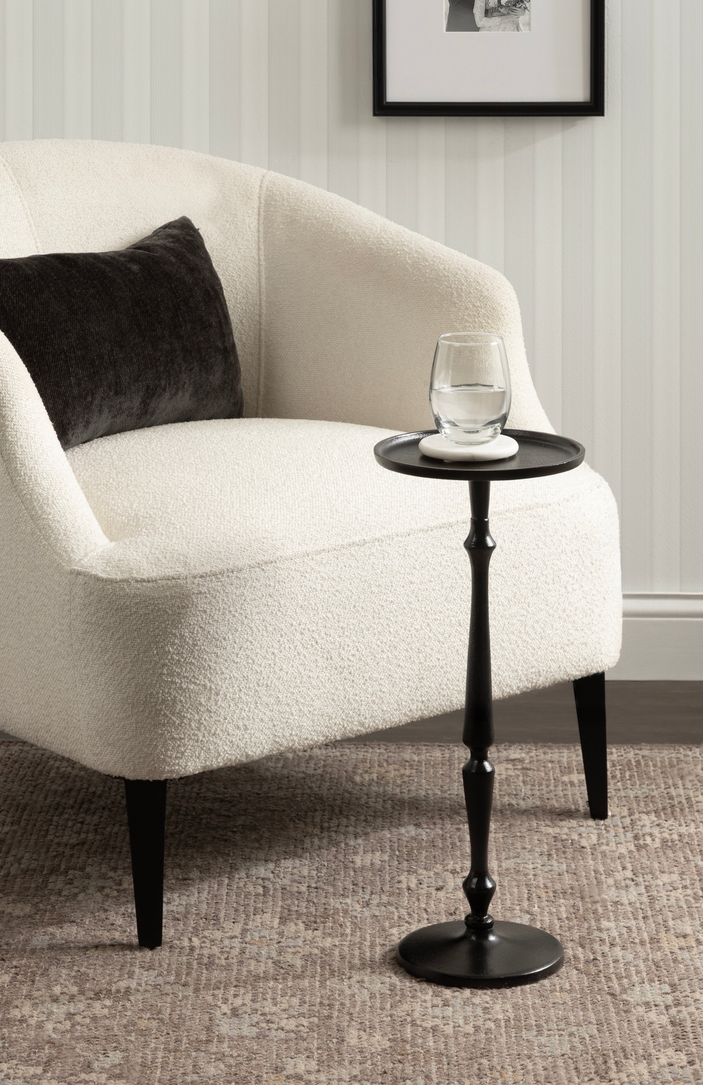 Drink Table Black 9x9x22 6