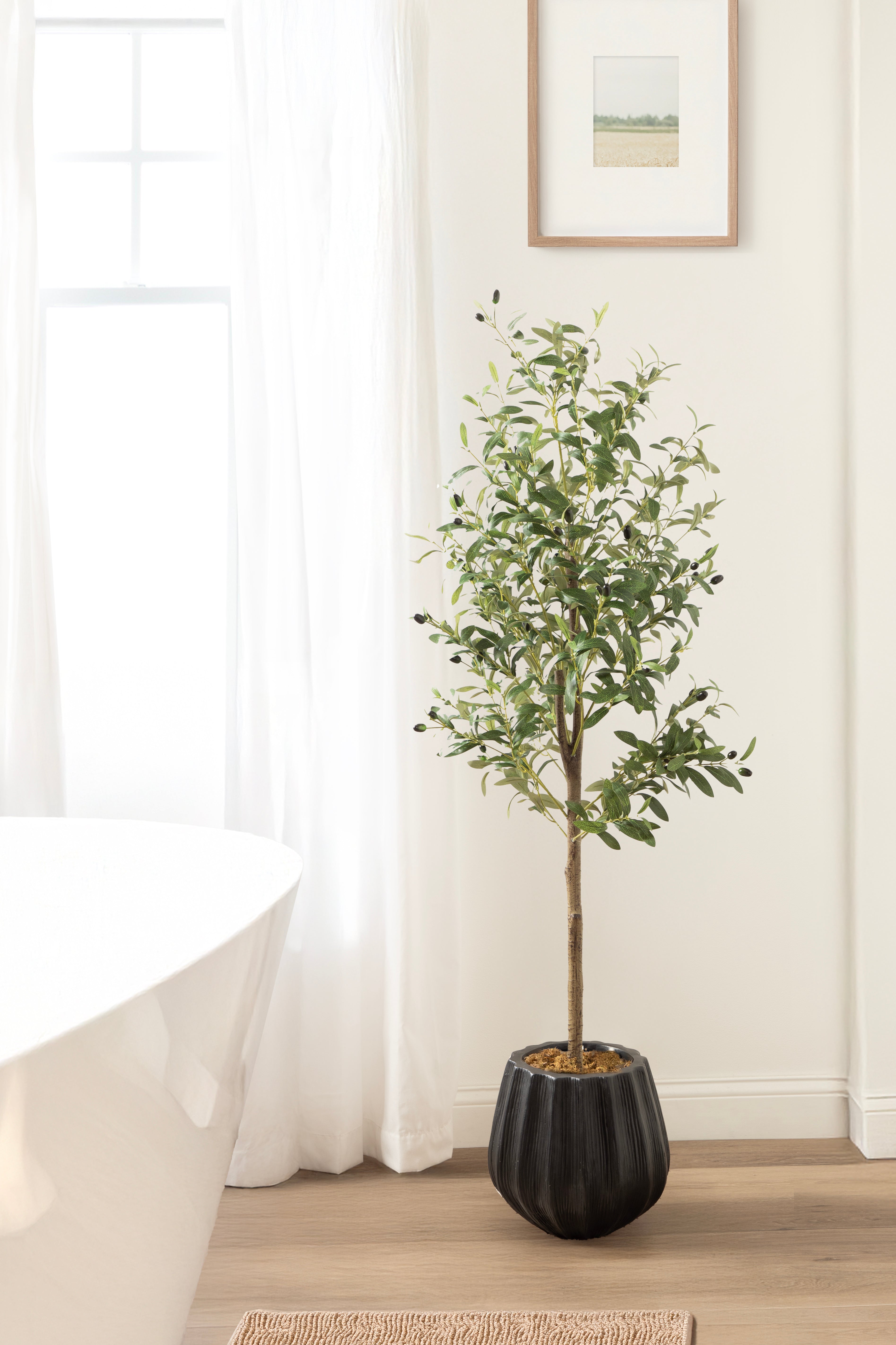 Faux Tree 5' Black 7