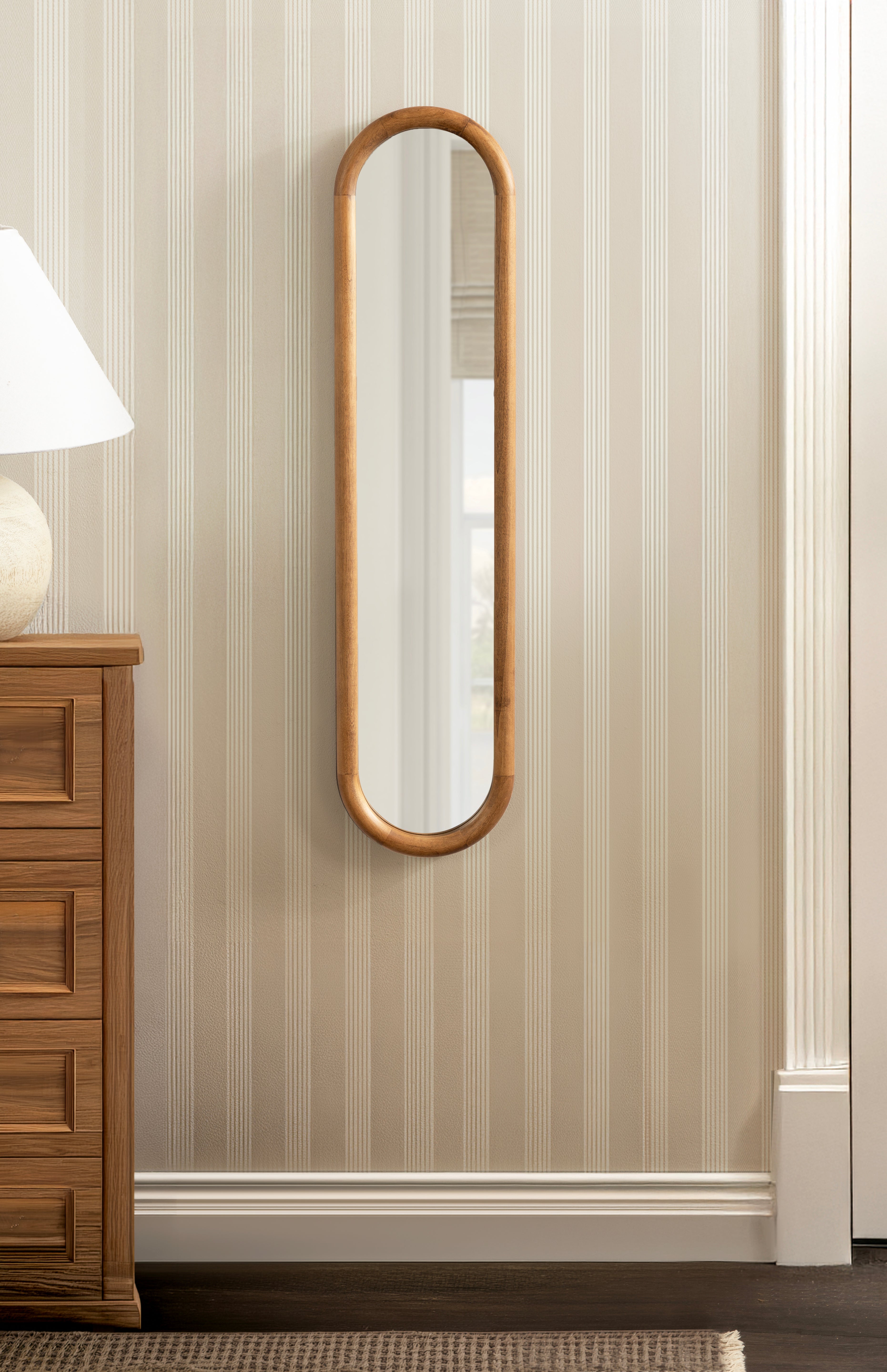Capsule Mirror Rustic Brown 9x36 7