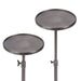 Drink Table Pewter 10x10x30 5