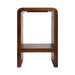 Side Table Walnut Brown 16x12x24 5