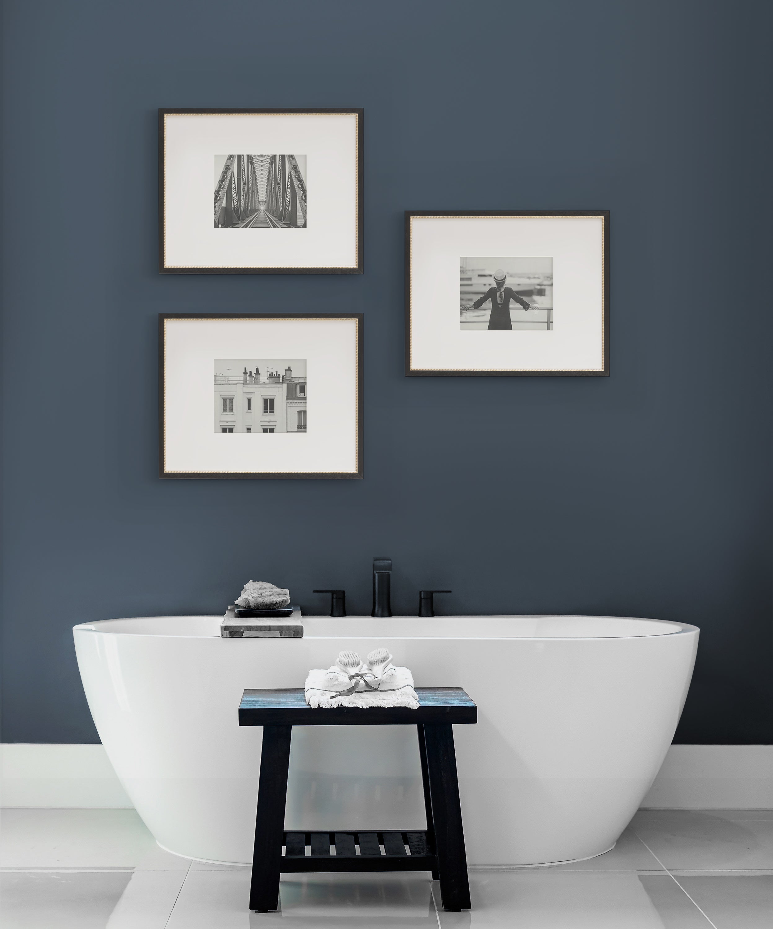 Wall Frame Black Gold 16x20 matted to 8x10 8