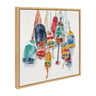 Sylvie Vintage Buoys Framed Canvas by Patricia Shaw