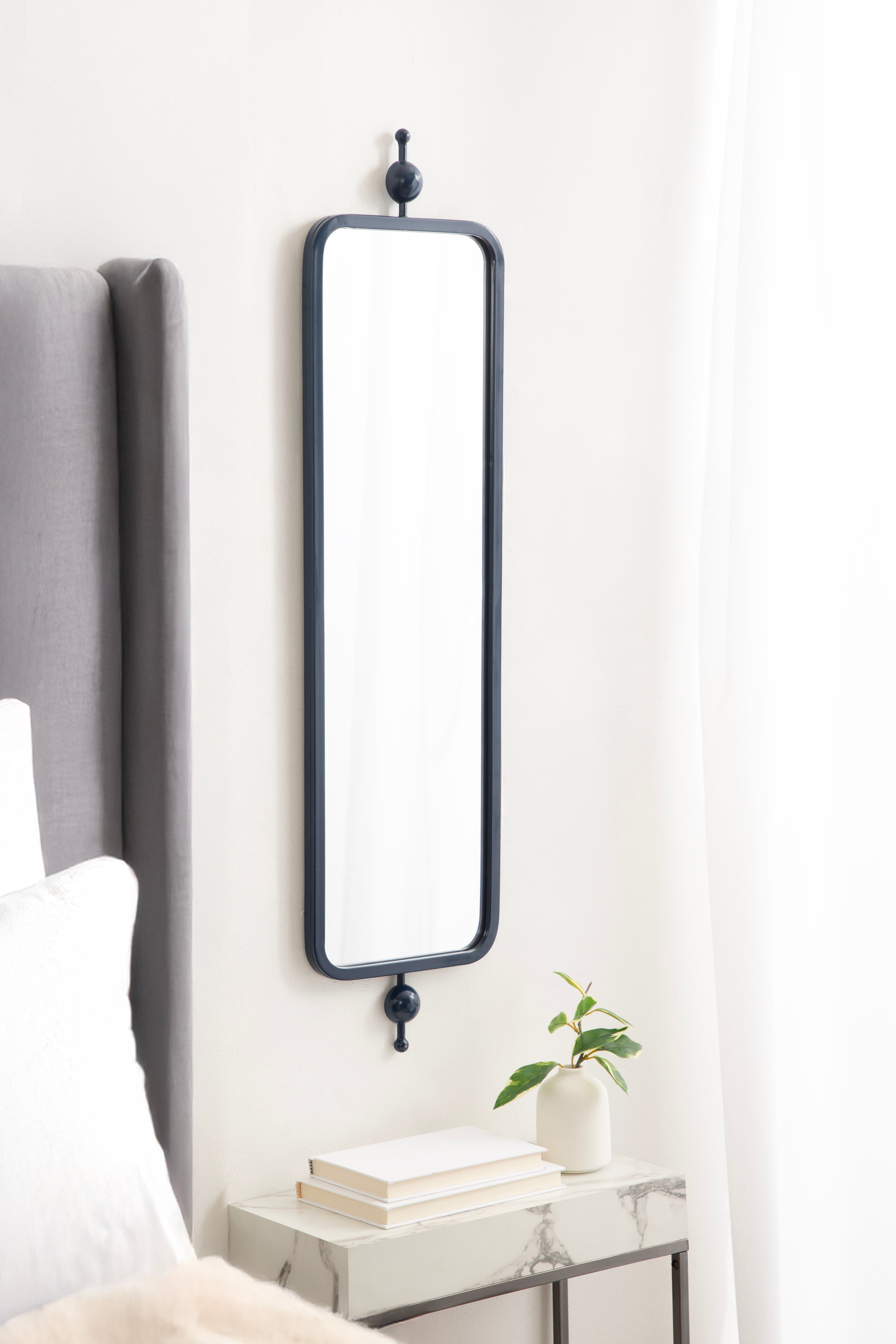Rectangle Mirror 9x36 Navy Blue 6