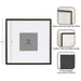 Wall Frame Black Gold 18x18 matted to 8x8 2