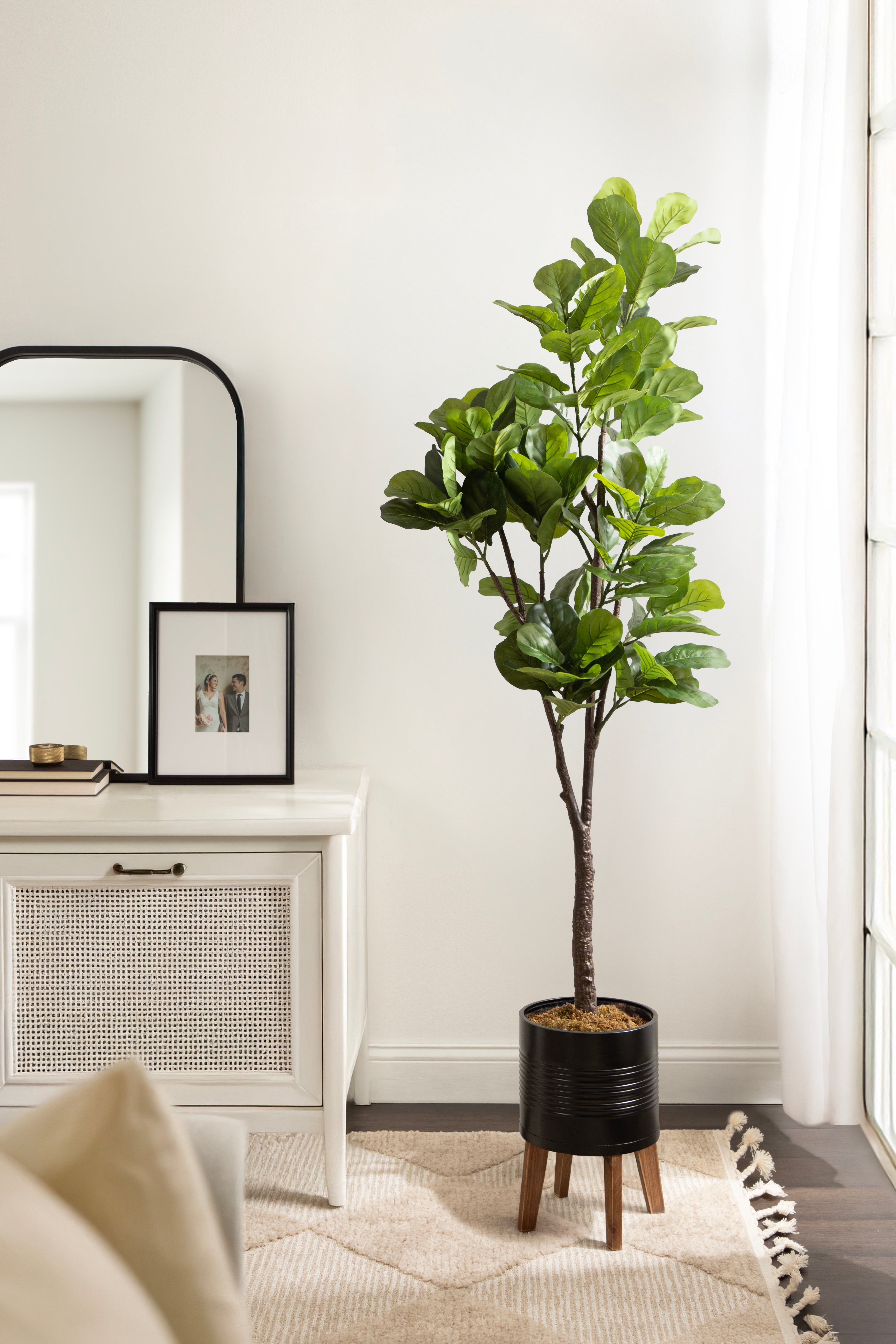 Faux Tree Black Rustic Brown 6.5' 7