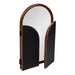 Functional Mirror Walnut Brown 32x28 6