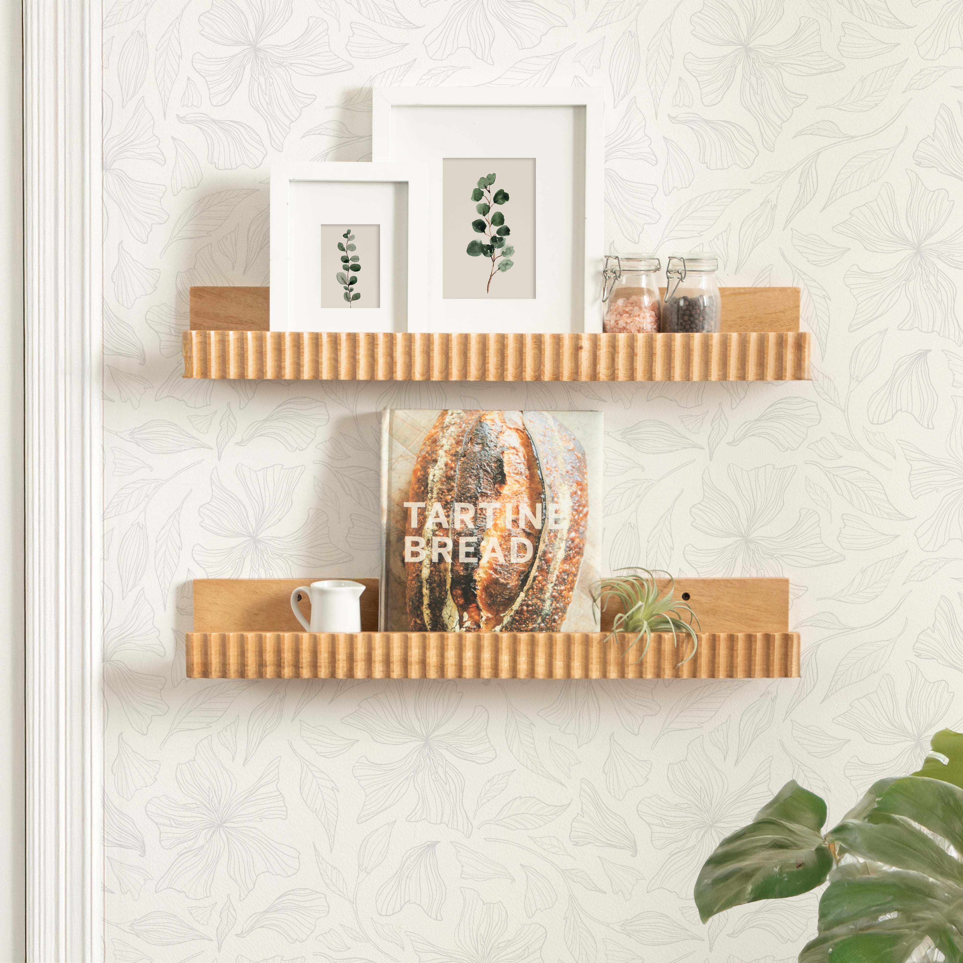 Floating Shelf Natural Biscuit 2 Piece 24 Inch 7