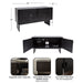 TV Stand Black 38x15x22 2