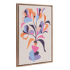 Sylvie Beaded Abstract Woman Vase Framed Canvas by Rachel Lee