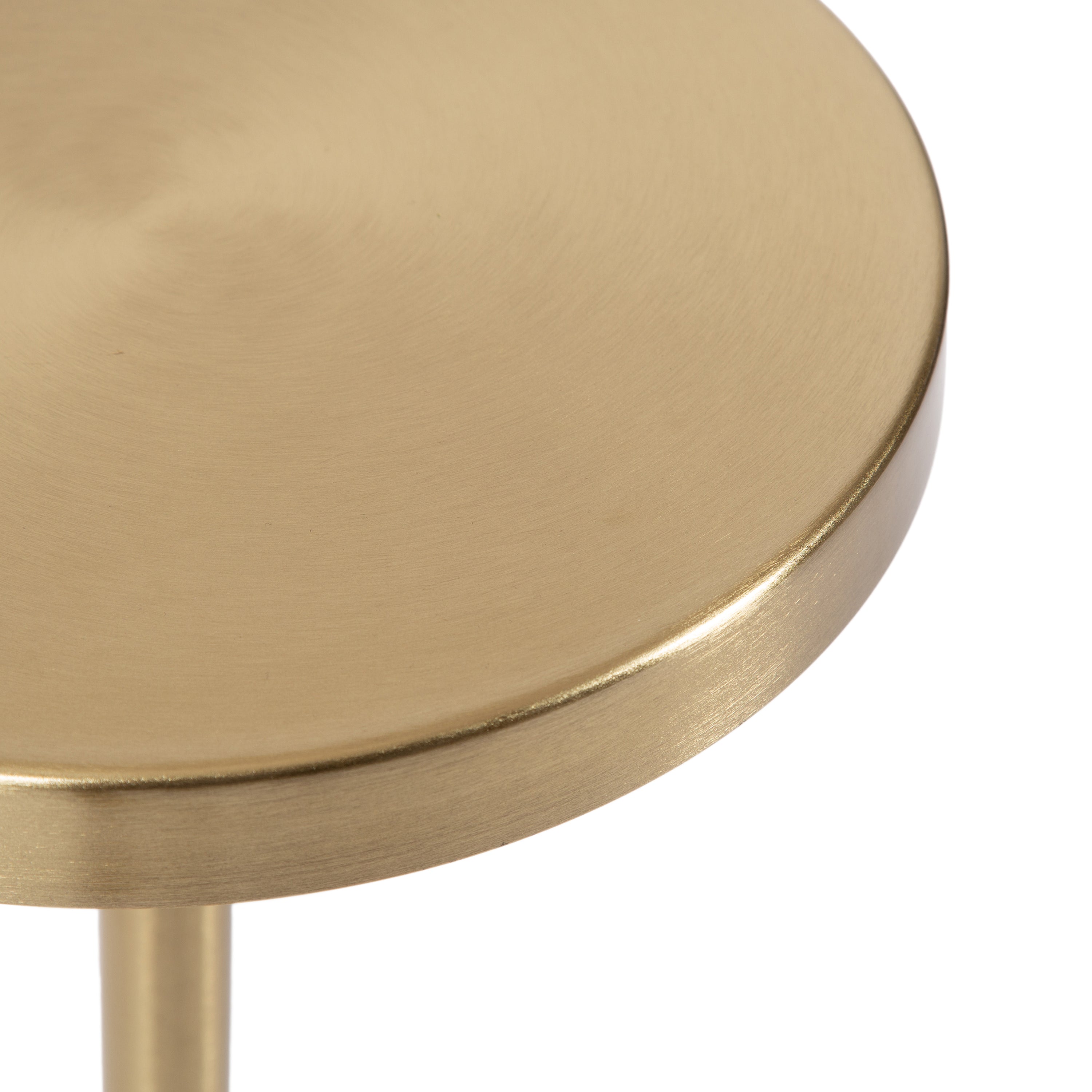 Drink Table White Gold 10x10x24 3
