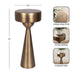 Drink Table Gold 10x10x22 2