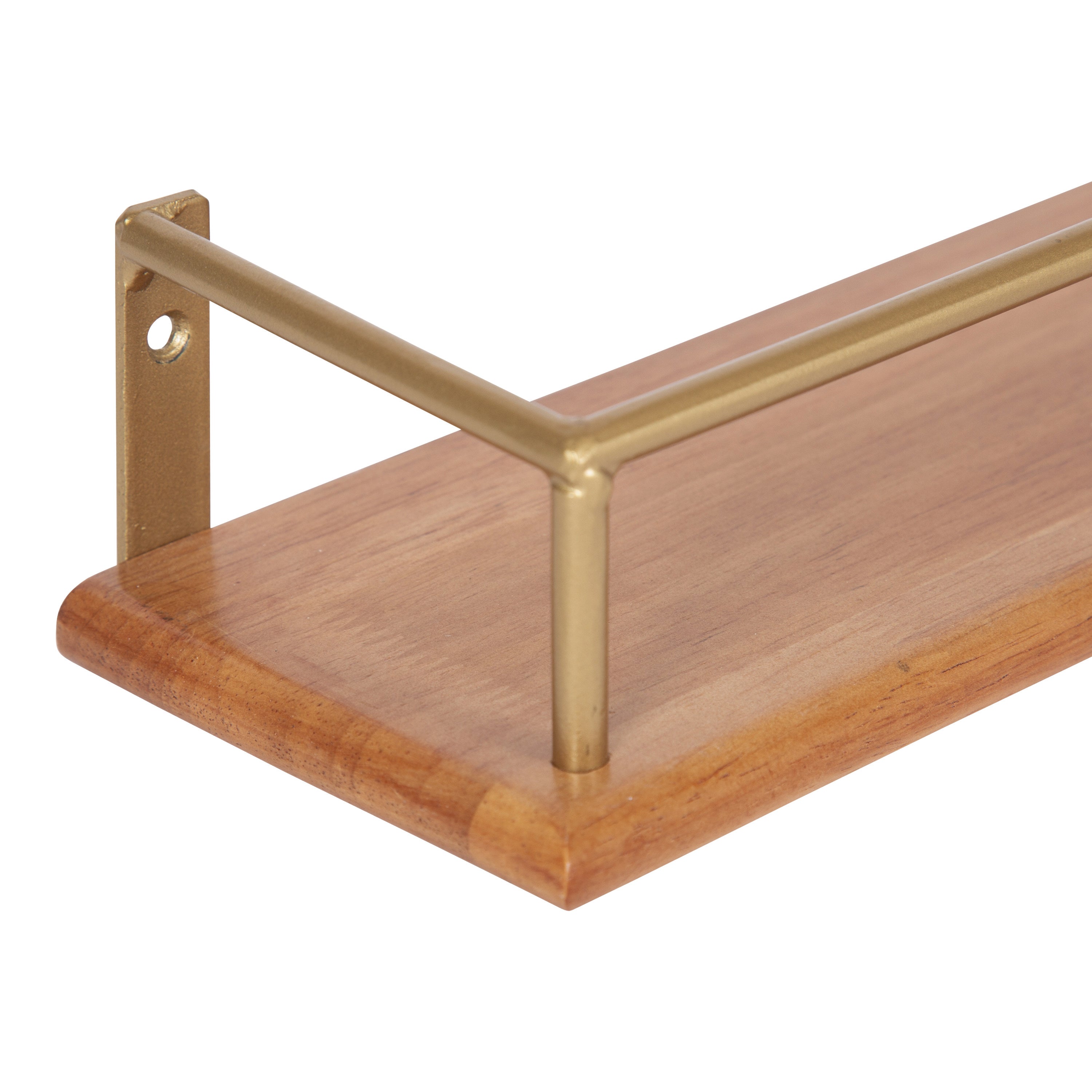 Floating Shelf 2pk 24" Natural Gold 3