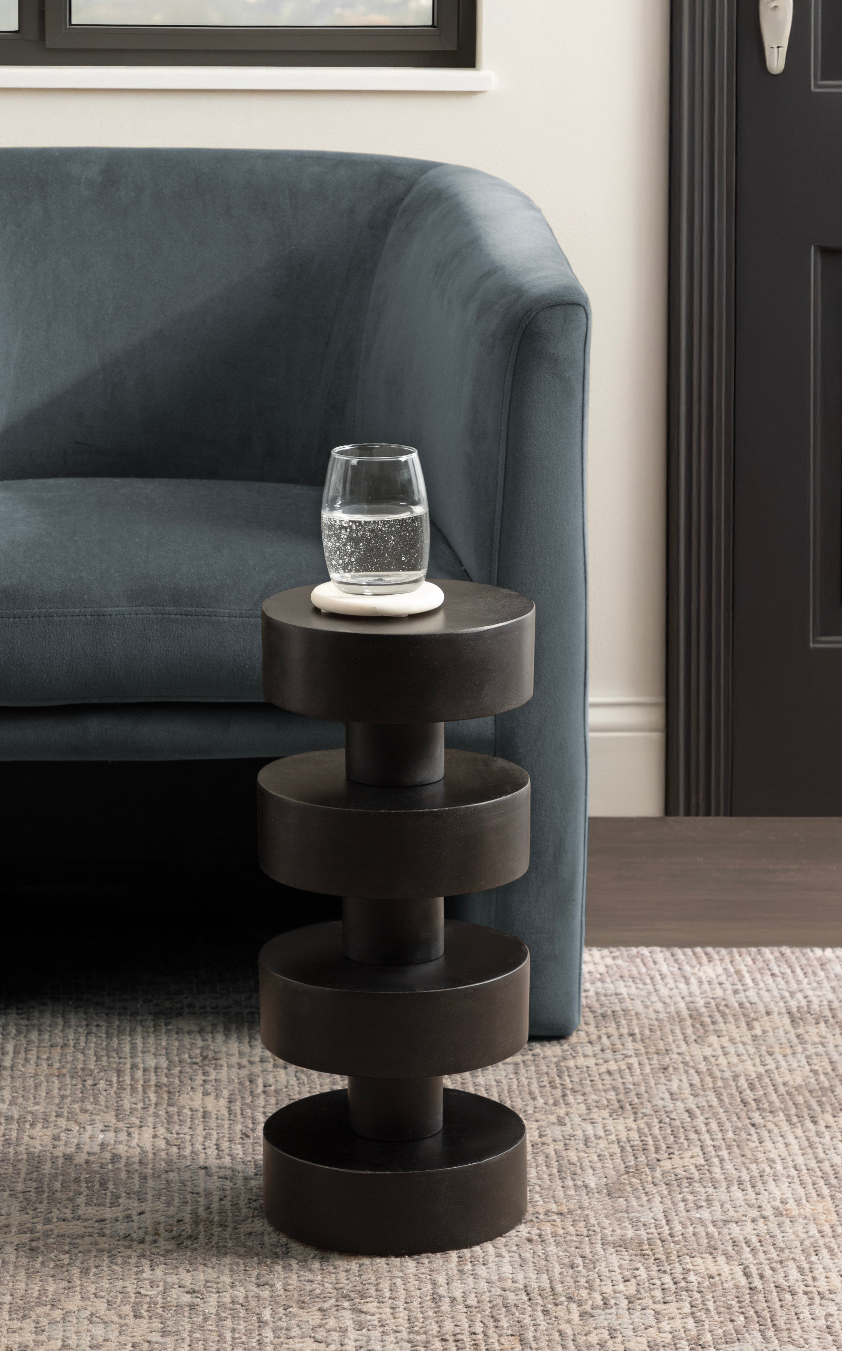 Drink Table Black 9x9x20 7