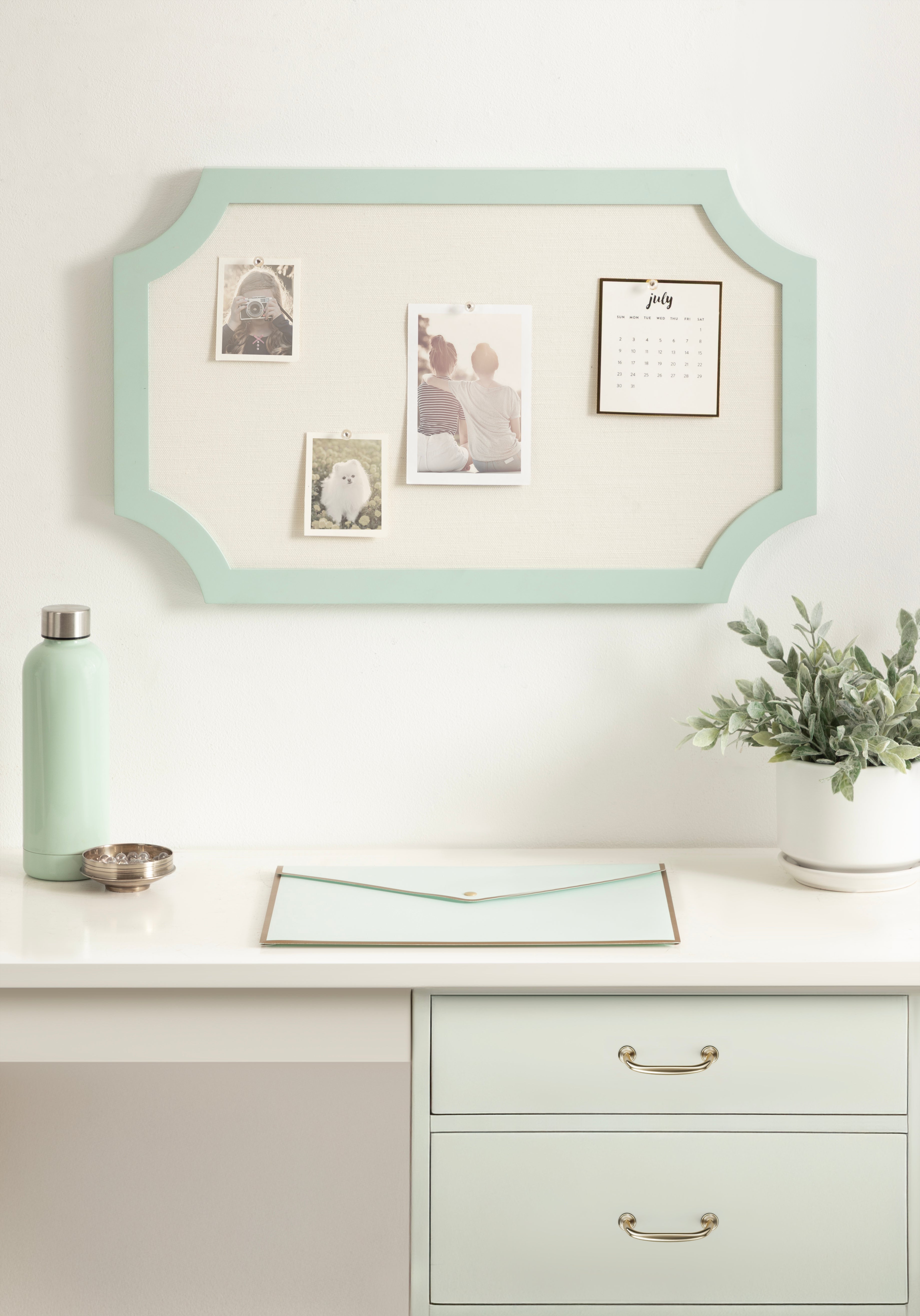 Holbrook Scalloped Rectangle Framed Pinboard