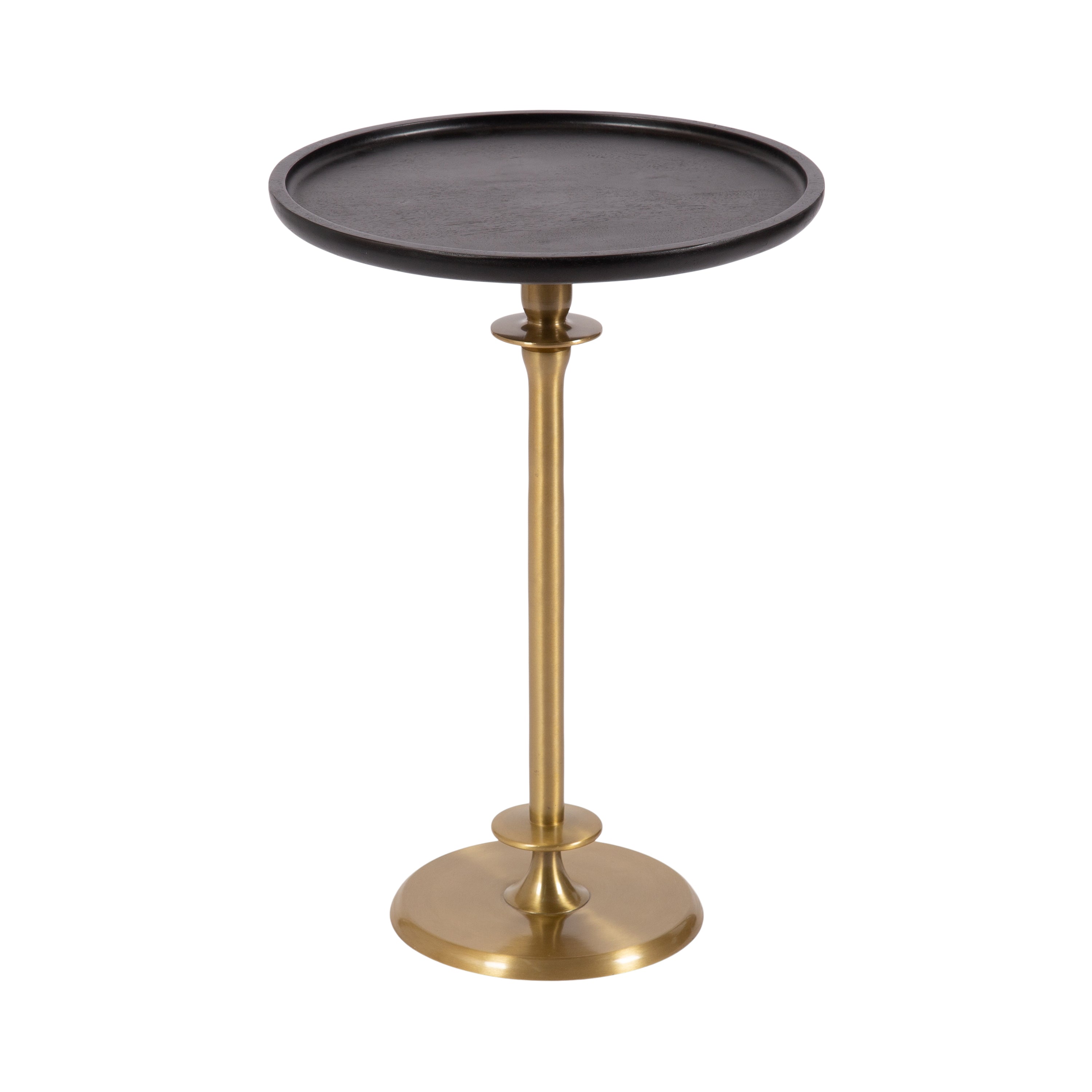 Side Table Black Gold 17x17x24 1