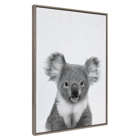 Sylvie Koala Framed Canvas by Simon Te Tai