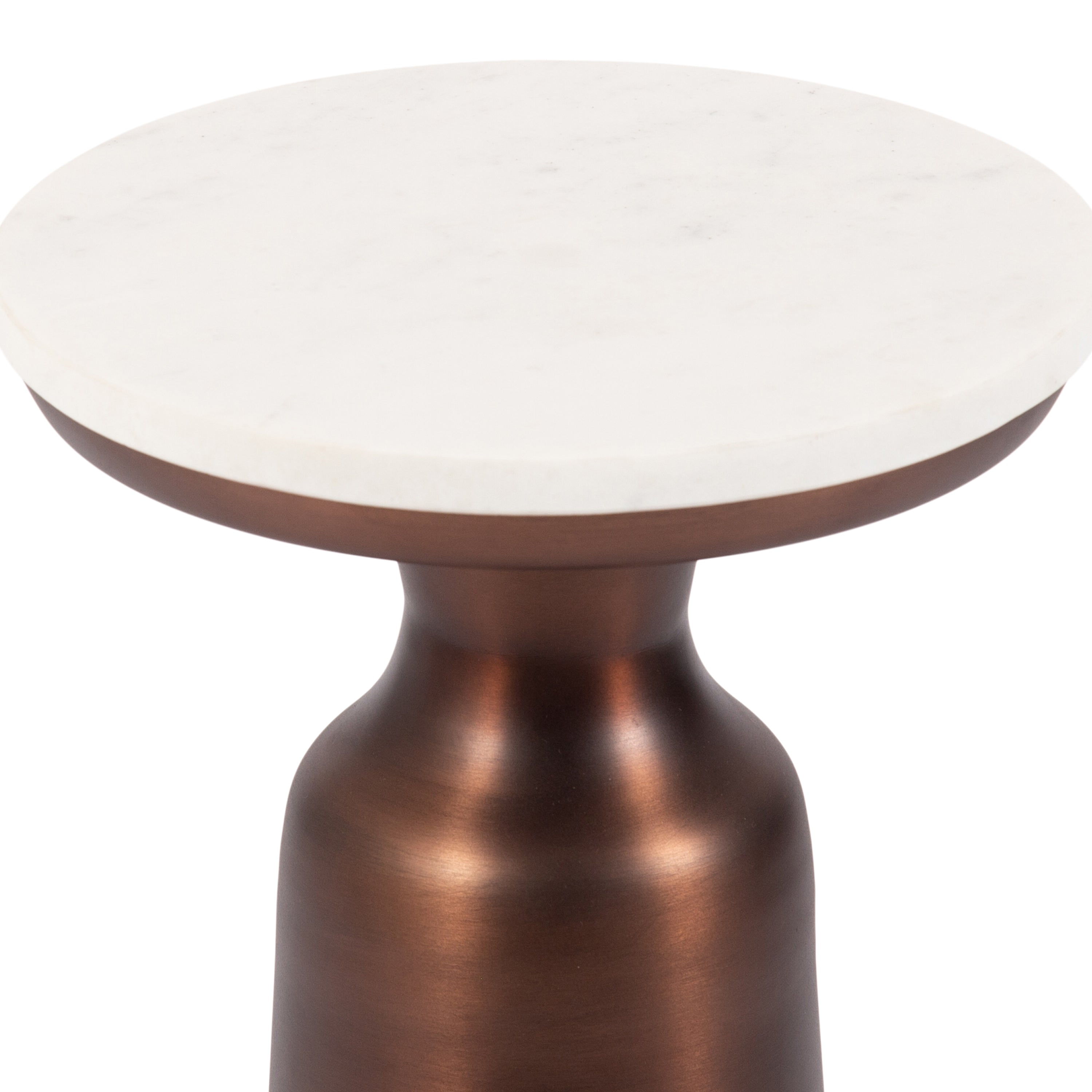 Drink Table White Bronze 10x10x22 4