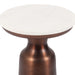 Drink Table White Bronze 10x10x22 4