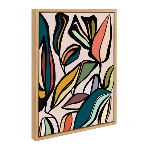 Sylvie Fanciful Ficus Framed Canvas by Alicia Bock