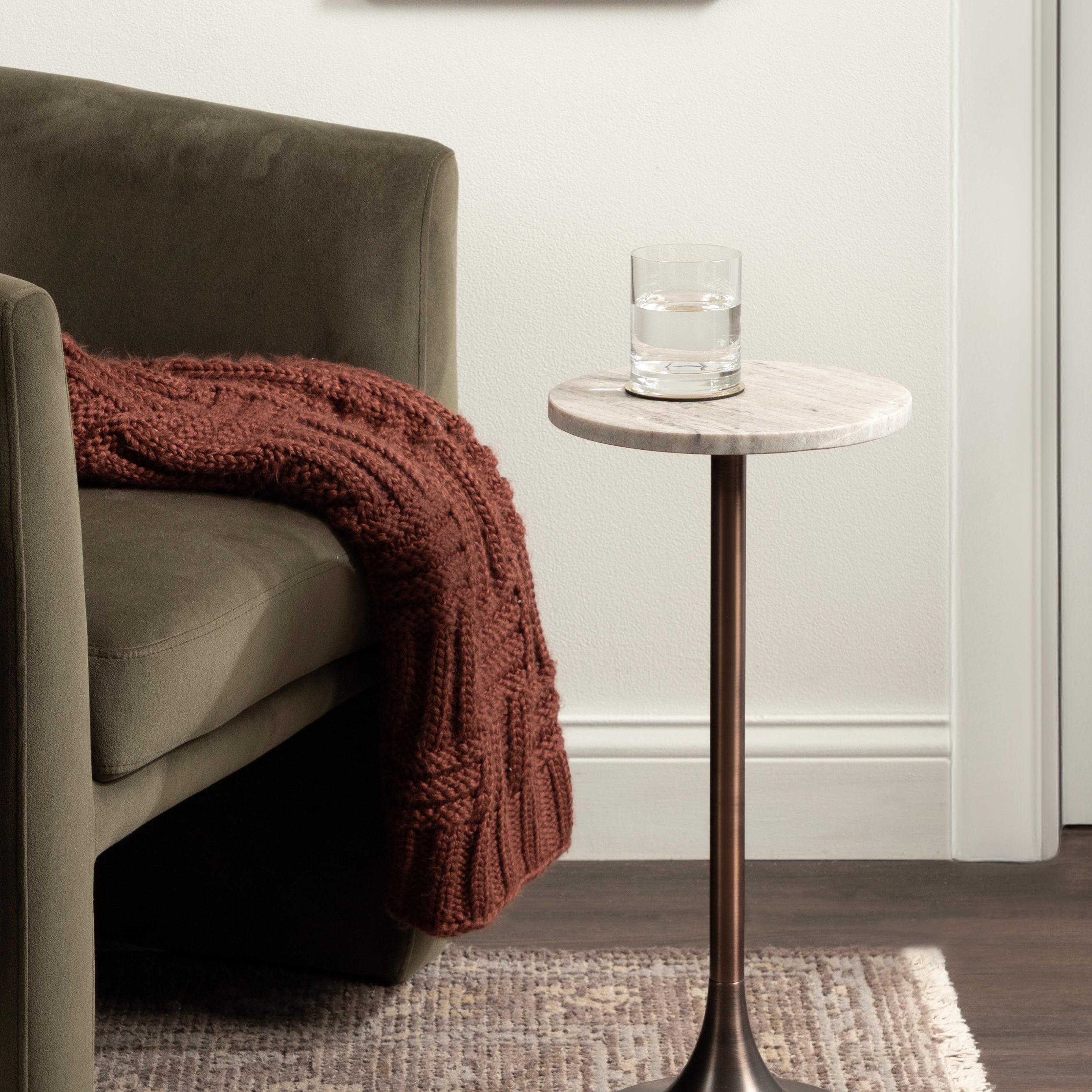 Drink Table 10x10x22 Brown Bronze 6