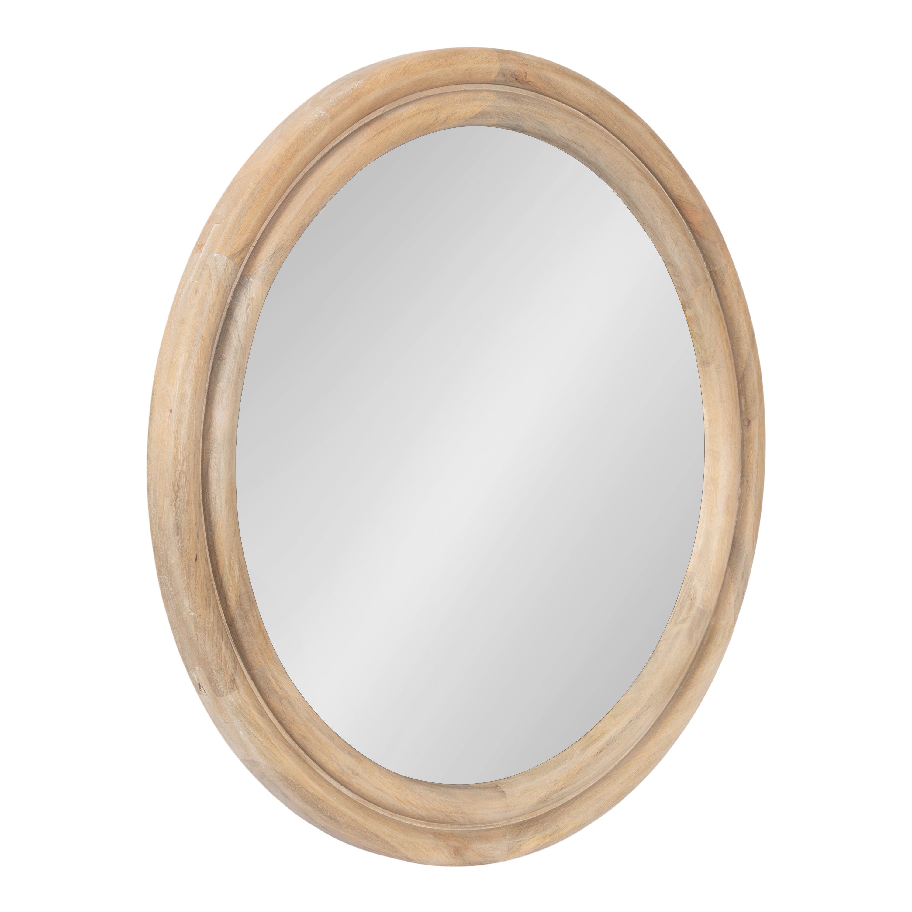 Round Mirror Natural Beige 26" Diameter 1