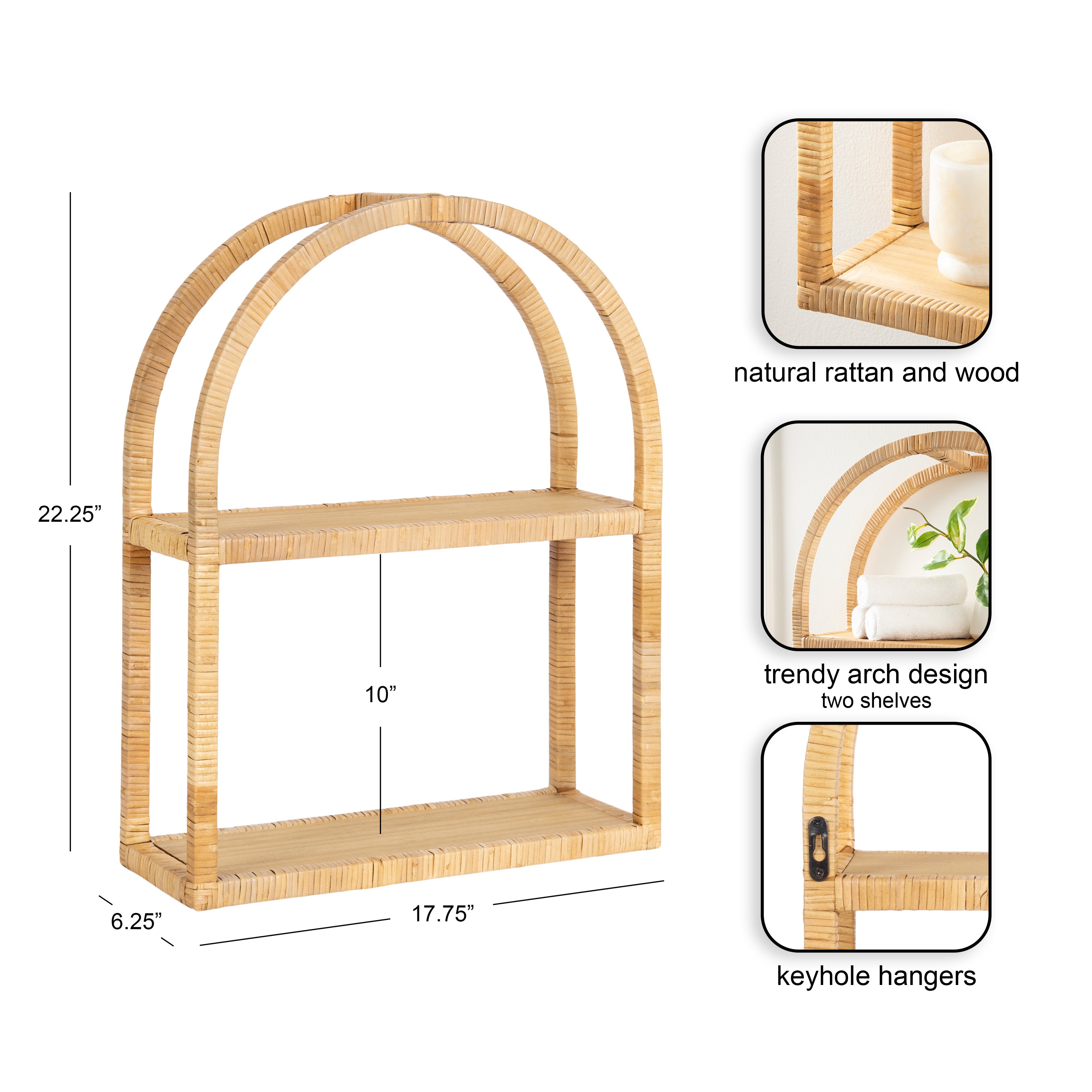 Accent Shelf 18x23 Natural 2