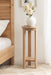 Side Table Natural Beige 12x12x30 8