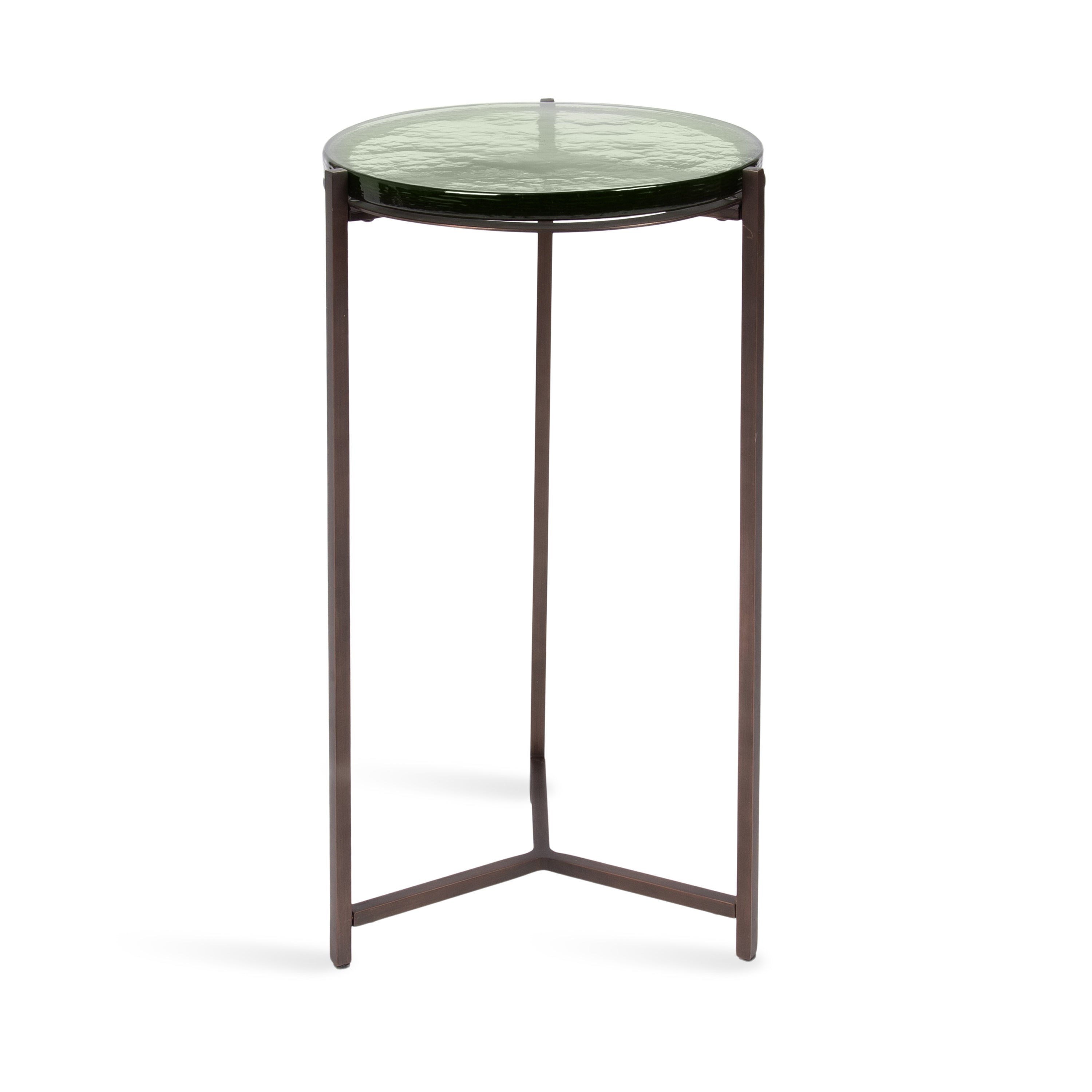 Side Table Green Bronze 13x13x24 5
