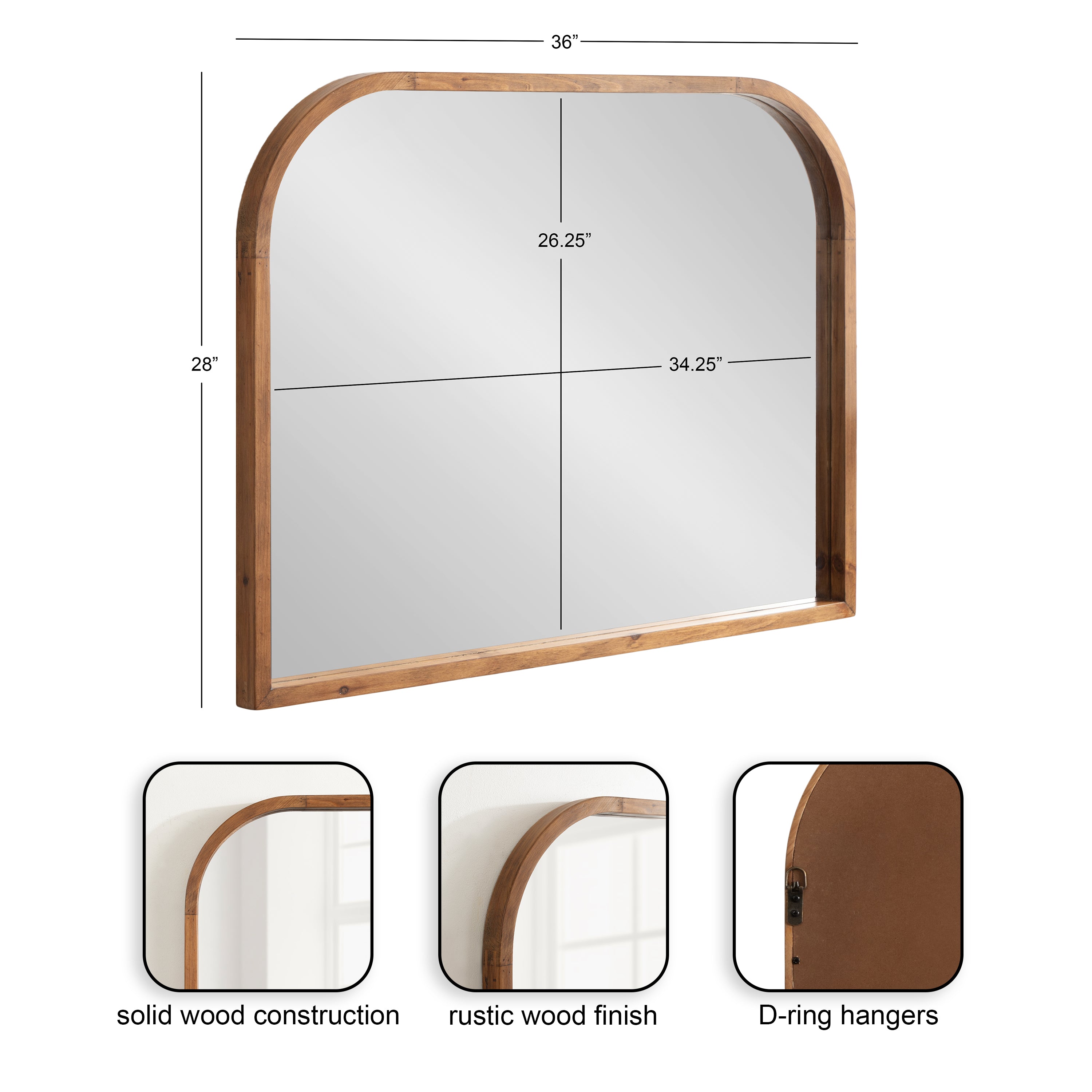 Occonor Wood Arch Mirror