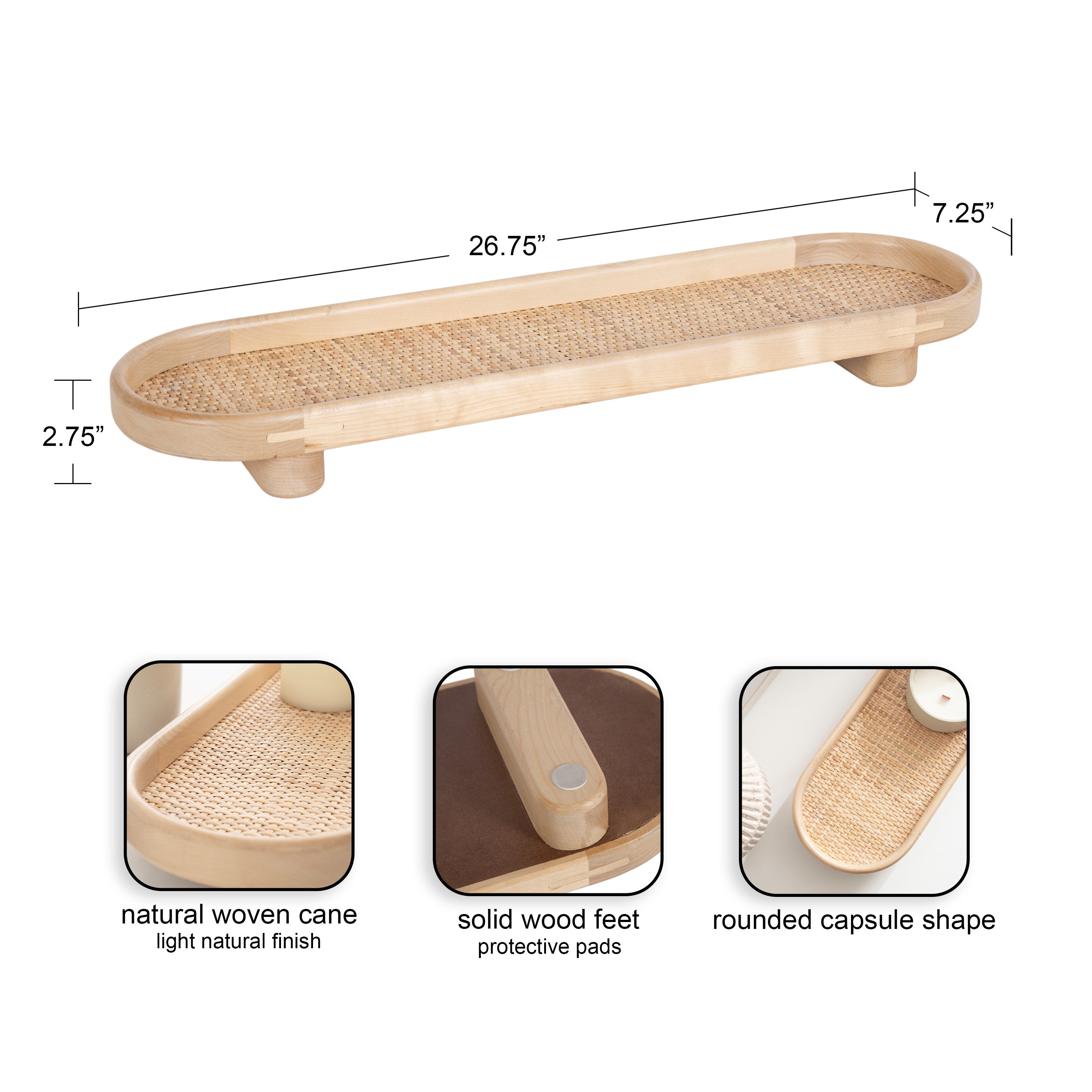 Planche Woven Tray
